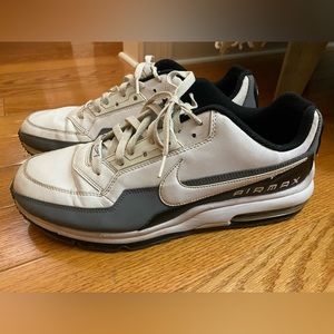 NIKE AIR MAX 2012 Men US 13 White Leather Running Shpes 311000-119 CX